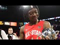 Erica Wheeler Named MVP in EMOTIONAL Presentation |  AT&T WNBA All-Star 2019