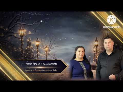 Fratele Marius &Sora Nicoleta❄️Venim sa va Aducem Vestea Buna 🆕🎶 Colaj