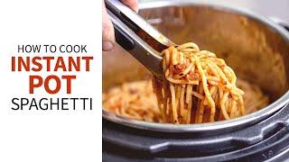 Instant Pot Spaghetti (with or without meat!) | How to Cook Spaghetti in the Pressure Cooker