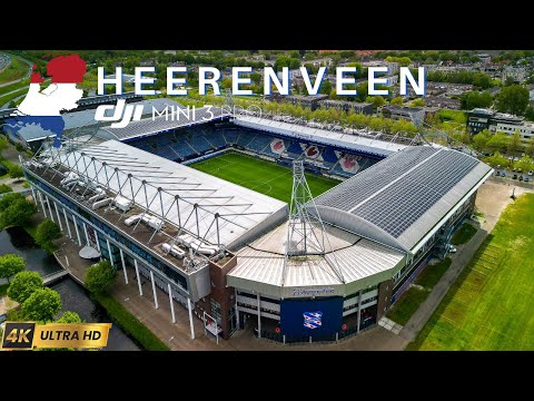 Heerenveen 🇳🇱 Drone Video | Football City of Friesland | 4K UHD | Soft House - Relaxing Music