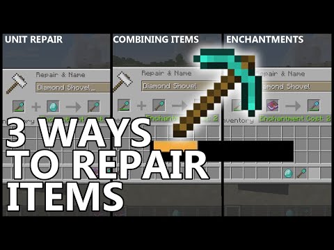 3 Ways To Repair Items In Minecraft