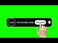 SUBSCRIBE BUTTON GREEN SCREEN Green Screen Subscribe Button Subscribe Button No Copyright