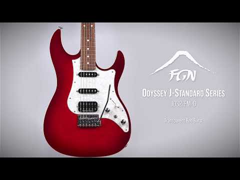 FUJIGEN JOS2-FM-G Odyssey J-Standard Series (Transparent Red Burst), зображення 1