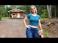 BUILDING a CABIN in the FOREST - FIRE WOOD // LOW COST POWER // Simple Storage Ideas