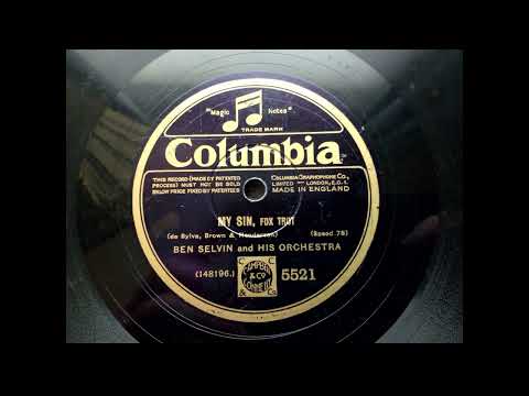 (1929) My Sin - Ben Selvin and his orchestra