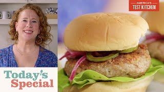These Three Ingredients Help to Create Crisp, Juicy Turkey Burgers | Today's Special