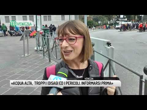 TG VENEZIA (27/10/2018) - «ACQUA ALTA,  TROPPI I DISAGI ED I PERICOLI. INFORMARSI PRIMA»