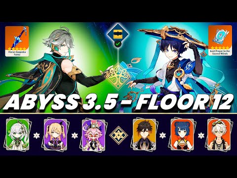 Spiral Abyss 3.5 | C0 ALHAITHAM Aggraspread & C0 Wanderer 2x Pyro | Floor 12 9 ★ | Genshin Impact