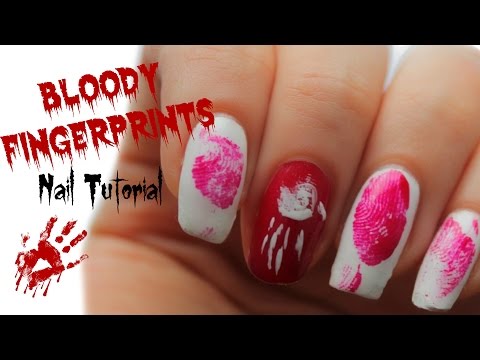 Last Minute HALLOWEEN NAIL DIY I Blutige Fingerabdrücke I Tutorial I leicht I ellylicious♡