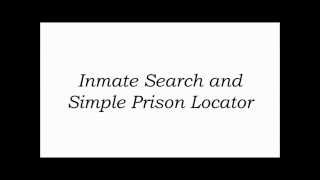 Inmate Search and Simple Prison Locator