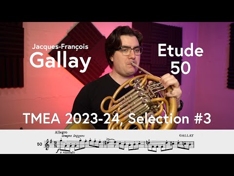 (TMEA All-State 2023-2024 #3) Gallay, Etude #50 from "The Blue Book"