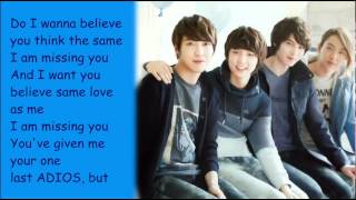 CNBLUE- Don&#39;t Say Goodbye (with lyrics on screen) + Ringtone