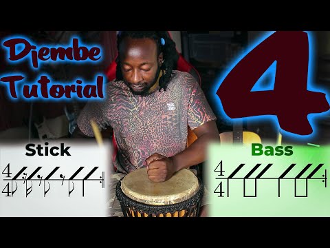 How to play Afro Beat on African Drum (Djembe Tutorial #04)
