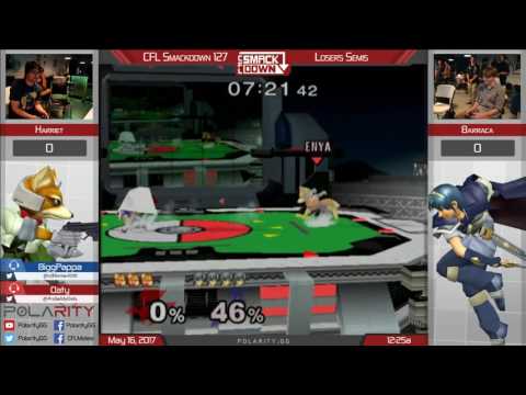 CFL Smackdown 127 Melee - Barraca (Marth) vs Harriet (Fox) - Losers Semis