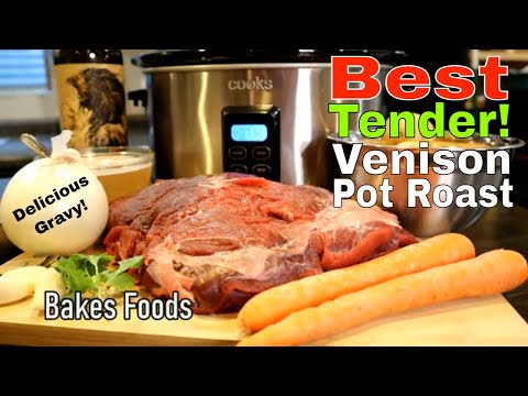 How to Make Delicious Tender Venison Pot Roast in a Crockpot Slow Cooker! Beef or Deer Recipe!