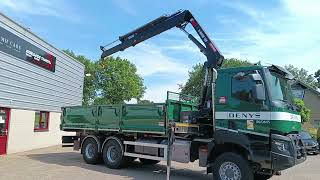 Camion plateau Renault K 460 6x6 -HIAB 18TM Crane, Crane, Kran, Grue -Leaf-sprung, Big | Image 4 - Autoline