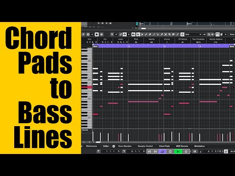 From Chord Pads to Bass Lines | Starting a Song with Cubase Chord Pads