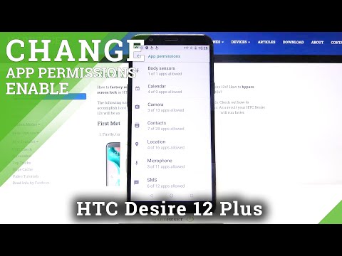 How to Manage Apps Permissions on HTC Desire 12 Plus – Change Apps Permissions