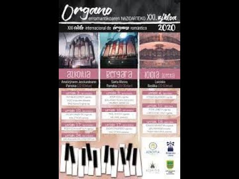 MIKEL ANSOLA organista eta AKELARRE abesbatza, Bergaran 2020ko Urriak 10ean