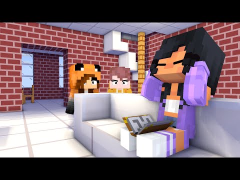 WOMP WOMP MAD APHMAU FOX GIRL AND NOI, ZOEY AND KIM - MINECRAFT ANIMATION #shorts