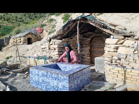 Incredibly beautiful: Building a pond in the mountains by Zari, a nomadic woman