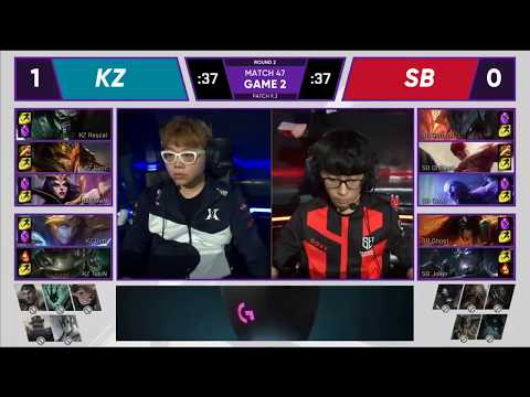 KZ Deft Ezreal VS SB OnFleek Lee Sin Game 2 Highlights   2019 LCK Spring W5D4