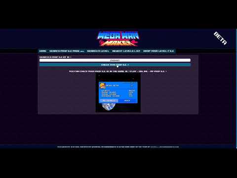 Megaman Maker - Check your profile page online