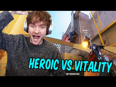 Teo watches the Heroic vs Vitality CS2 game