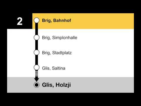 Ortsbus Brig-Glis - 2 Glis Holzji