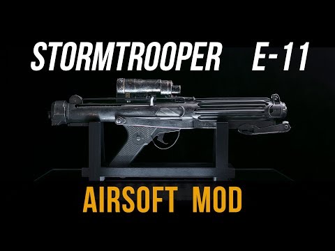METAL Stormtrooper E-11 - Airsoft rifle converted to display prop - Evolution of blasters