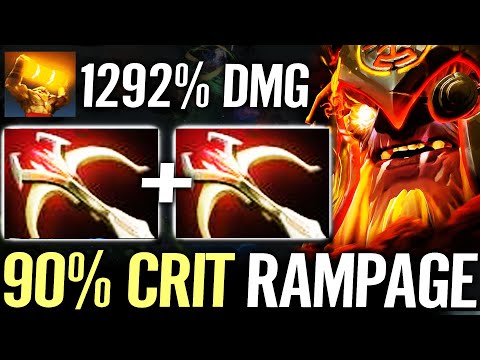 🔥 1292% CRIT 90% Chance EARTHSHAKER MID — RAMPAGE 2x Daedalus SE + Enchant Totem Dota 2 Pro