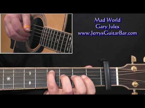 Gary Jules Mad World Intro Lesson (guitar not piano)