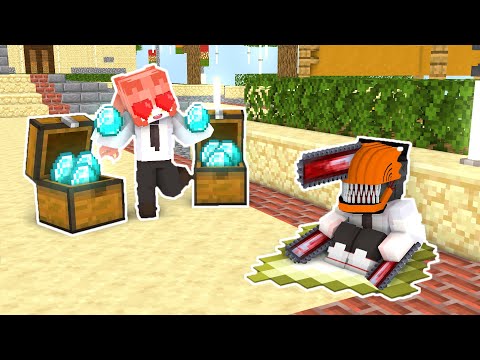 Monster School | Poor Chainsawman Love Super Cute Rich Girl - Minecraft Animation