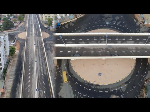 VIDEO ZA JUU KUONESHA FLYOVER YA ZNZ INAVYOONEKANA, YAITWA HUSSEIN FLYOVER, GARI ZAANZA KUPITA