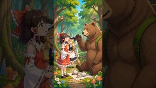 【AI】ある日森の中くまさんに出会った霊夢と魔理沙