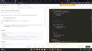 YouTube video '2310. Sum of Numbers With Units Digit K | Leetcode 2310  | D.P (Memoization) | Hindi'