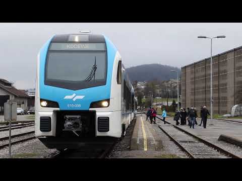 prvi redni potniški vlak za Kočevje