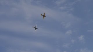 preview picture of video 'Sk 16 A North American Texan-6 at Västerås Flygshow 2014 - 20140525'