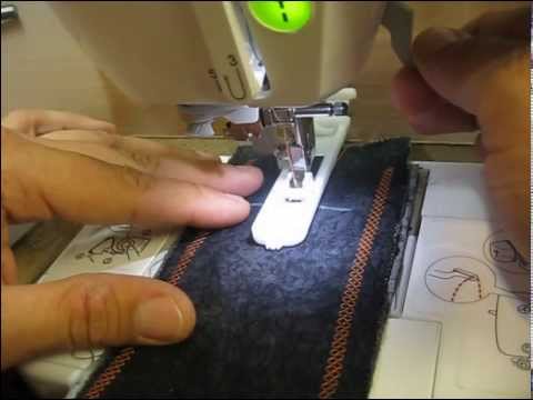 How to sew a button hole using a sewing machine