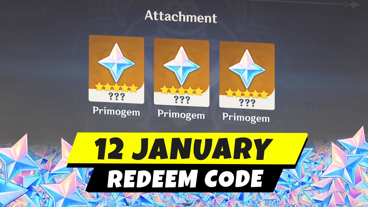 Genshin Impact New Redeem Code (12 January) | How to Redeem Code Genshin Impact 6.3
