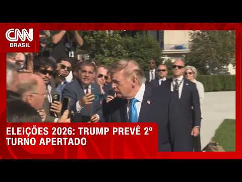Eleições: Trump celebra vitória de Flávio Bolsonaro, mas prevê 2° turno apertado | CNN NOVO DIA
