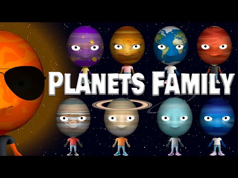 🌚 Planets Family 🌝 Planets Song 😎 Singing Planets 😎 Solar System ⭐ Nursery Rhymes Songs for Kids 🚀