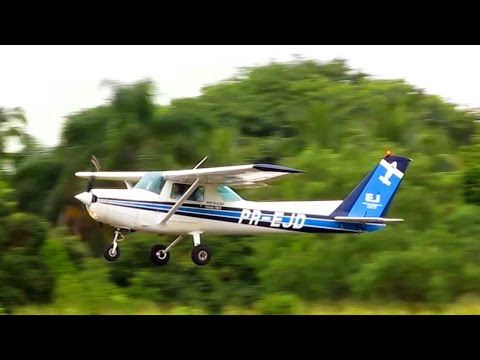 Pouso Cessna 152 Landing | Runway 19 | EJ Escola de Aeronautica Civil | Itápolis SDIO | PR-EJD Video