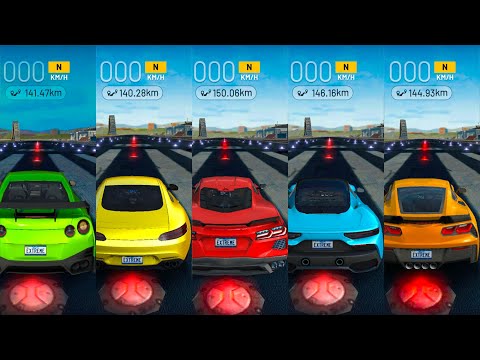 Fastest Car to Reach 300Kmph Speed || Acceleration Battle - Extreme Car Driving Simulator