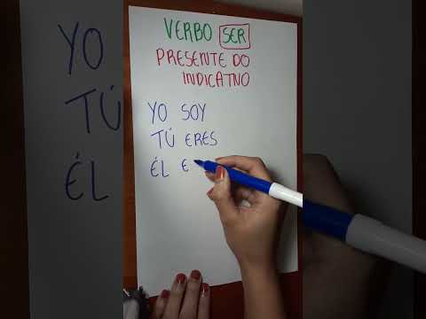 Verbo SER em espanhol (conjugação)      #short #shorts