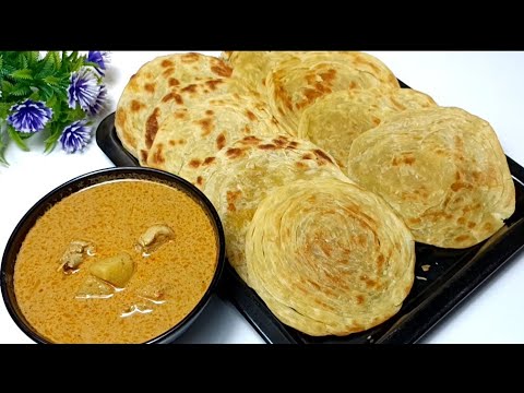 RESEP ROTI CANAI ATAU ROTI MARYAM || ENAK, LEMBUT, GURIH, BERSERAT DAN ANTI GAGAL