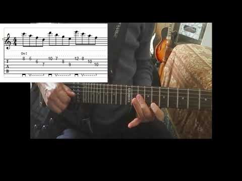 Frank Gambale Diatonic 7ths Sweep Arpeggios Lick (with tabs) - DP's Guitar Encyclopedia