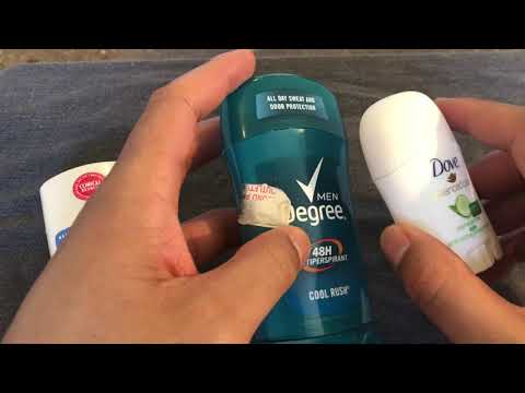 Part of a video titled Degree Versus Dove Versus Jason's Deodorant - YouTube