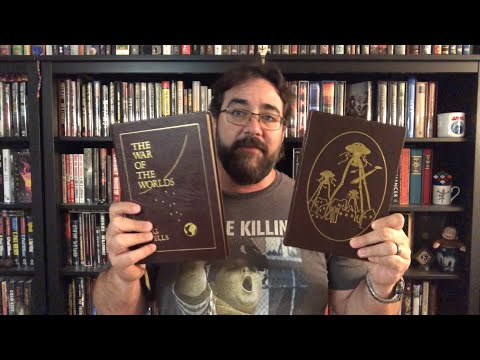 New vs Old THE WAR OF THE WORLDS Easton Press Book Unboxing Side-by-Side H.G. Wells Sci-Fi