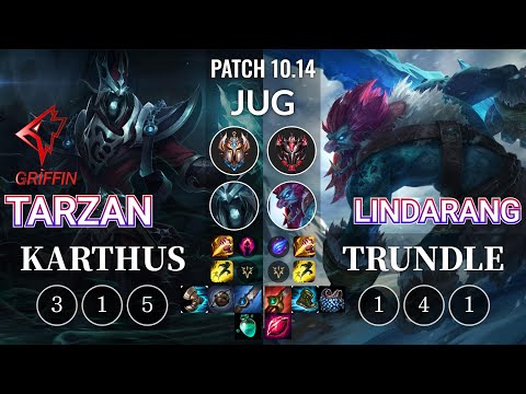 GRF Tarzan Karthus vs Lindarang Trundle Jungle - KR Patch 10.14
